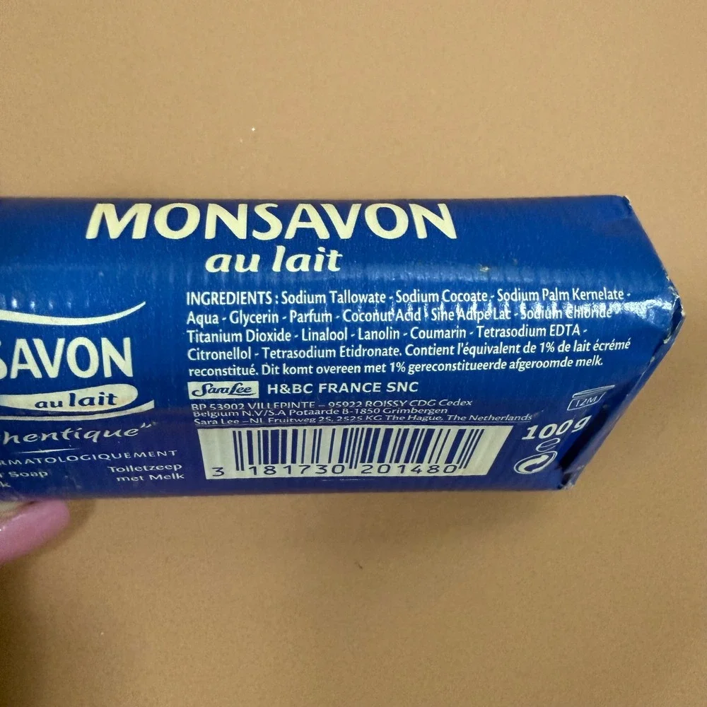 Monsavon au Lait L'authentique French Milk Toilet Bar Soap 100g New